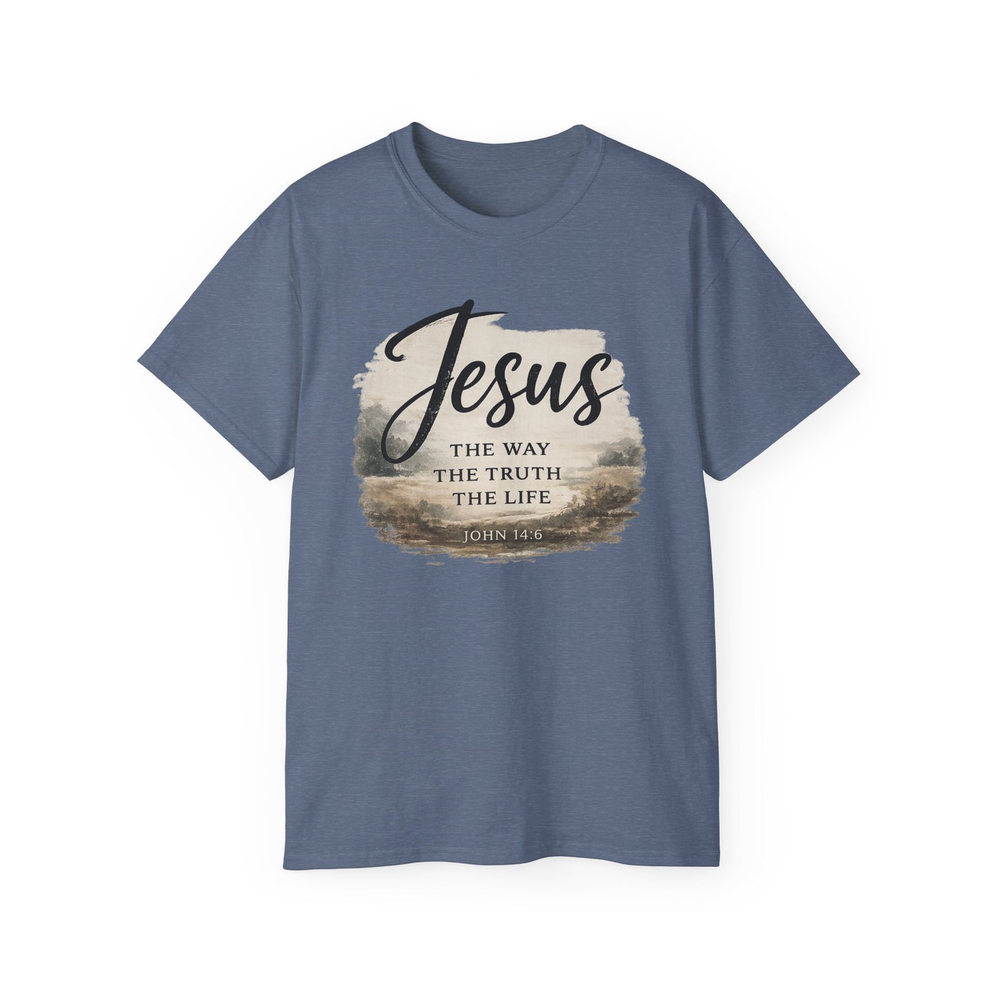 Jesus "The Way The Truth The Life" Tee — Christian Faith Scripture Shirt
