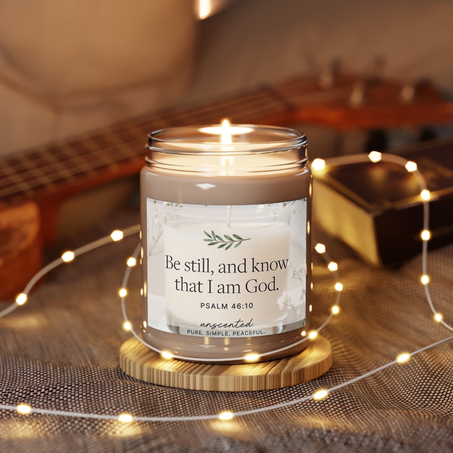 Scented Soy Candles with White Lid, 9oz