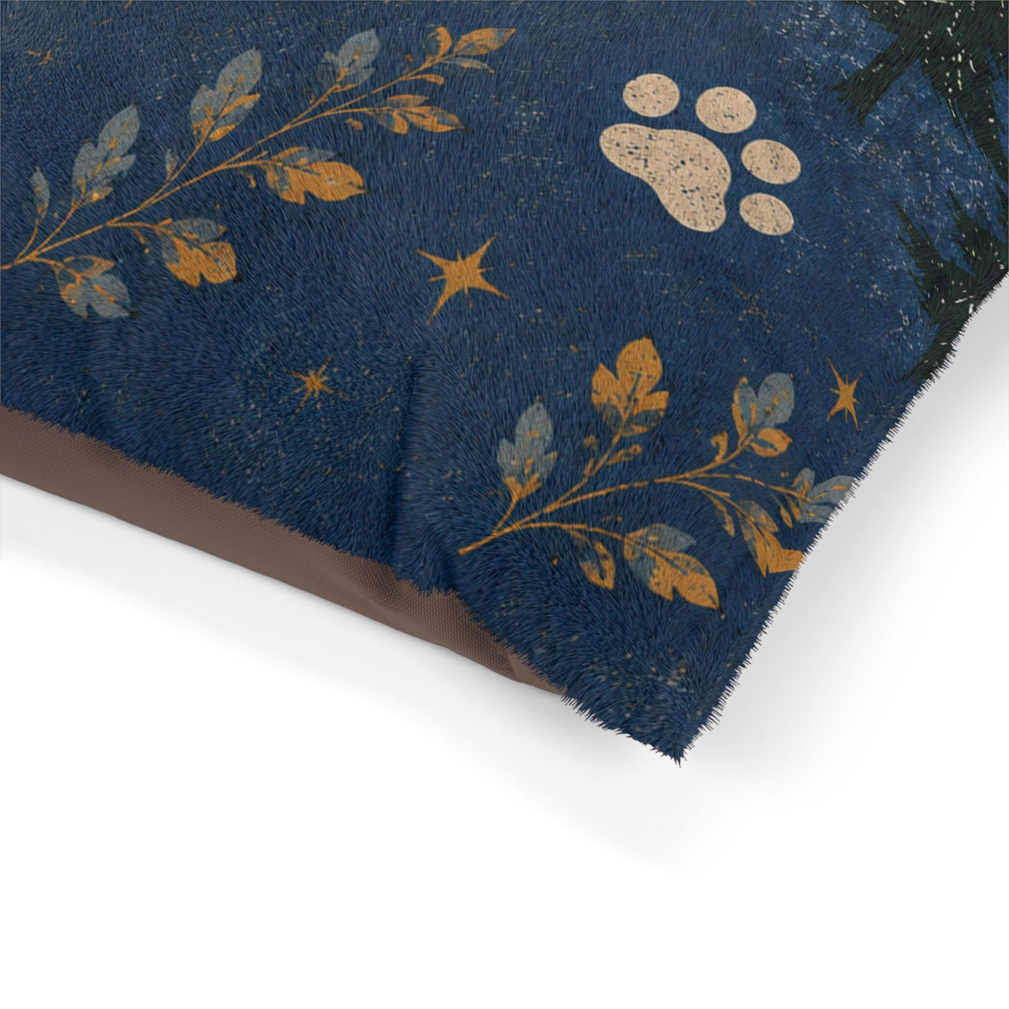 Christian Pet Bed – “Great is Thy Faithfulness” Paw Print Scripture Pillow (Lamentations 3:22-23)