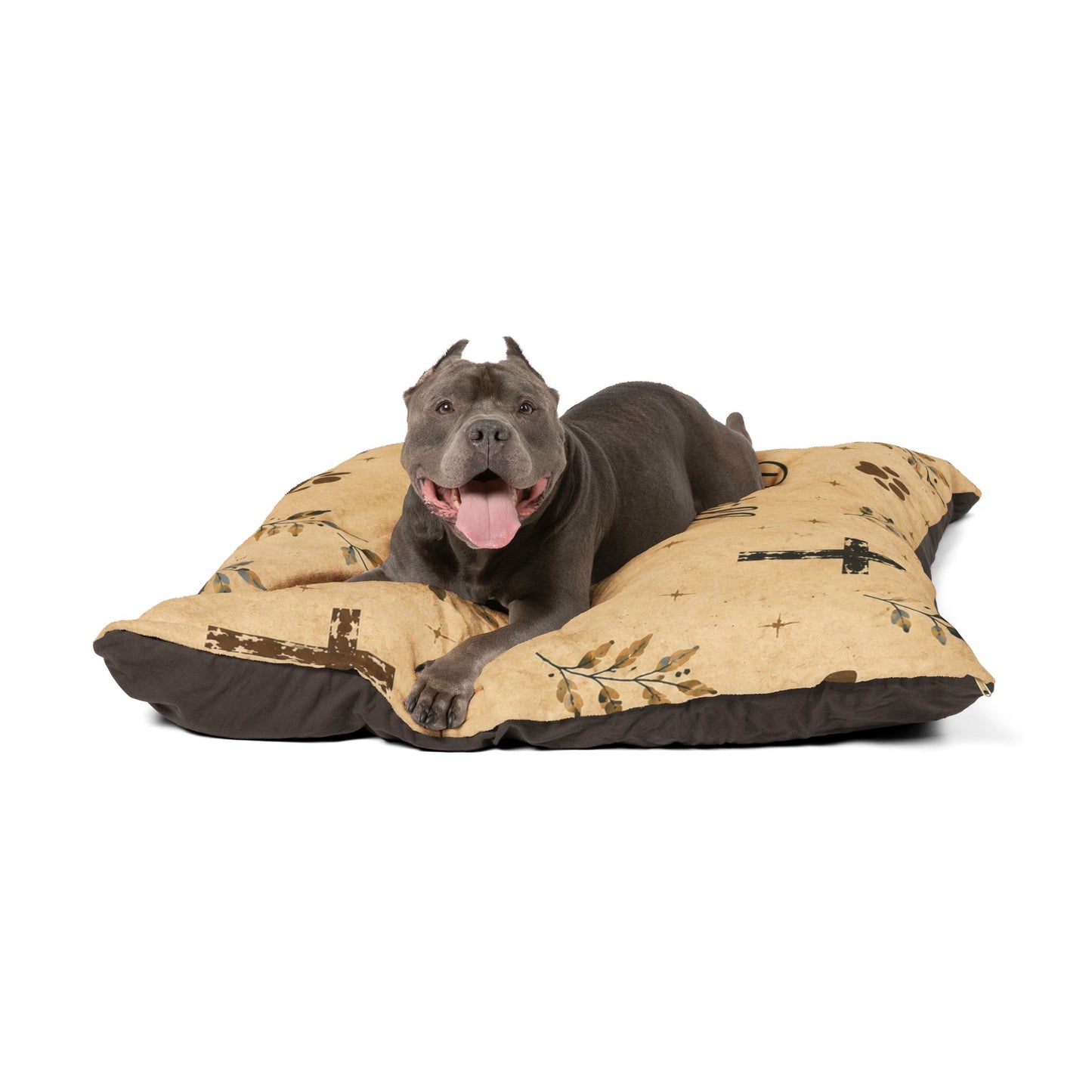 Be Still Psalm 46:10 Pet Bed — Christian Faith-Inspired Dog & Cat Cushion