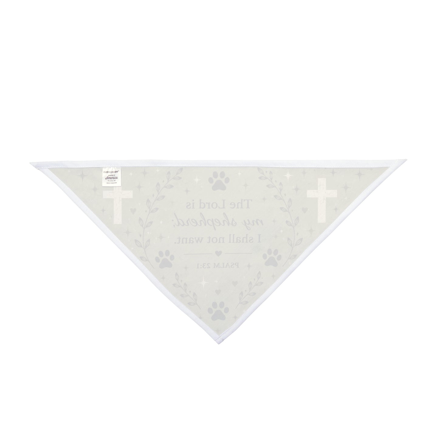 Faithful Friend Pet Bandana — "The Lord is my shepherd" Psalm 23:1 Christian Dog Bandana