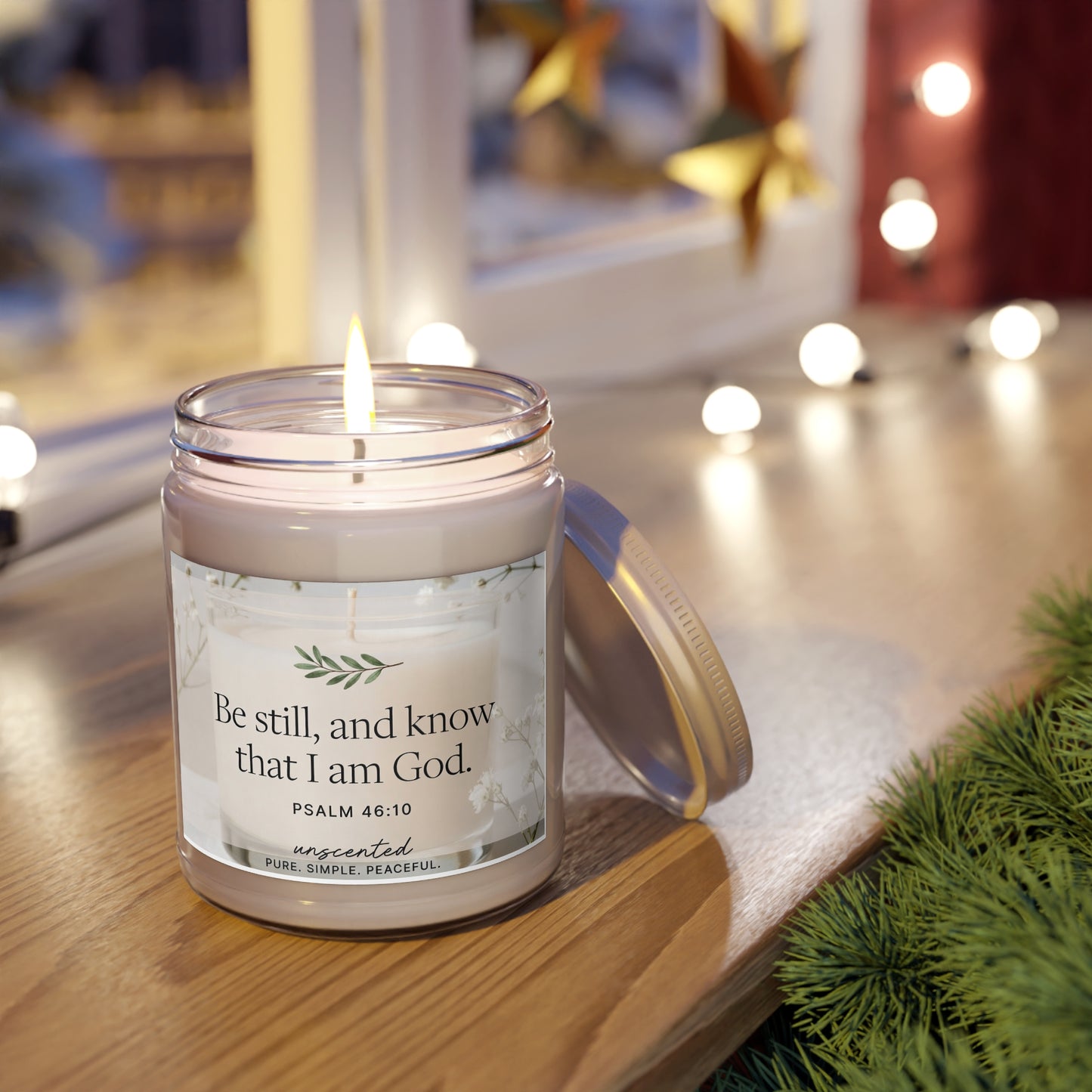 Scented Soy Candles with White Lid, 9oz