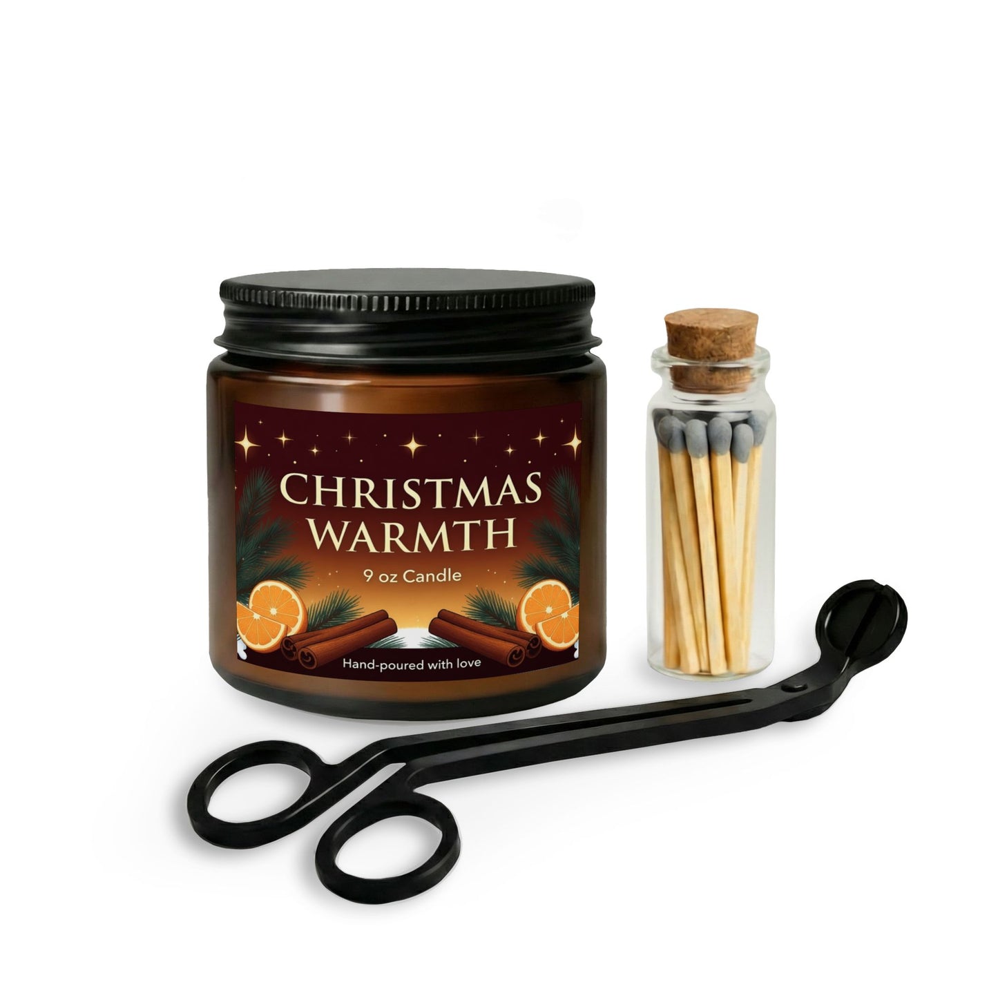 Candle Set with Matches and Wick Trimmer