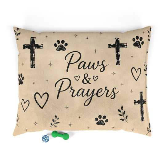 Paws & Prayers Pet Bed
